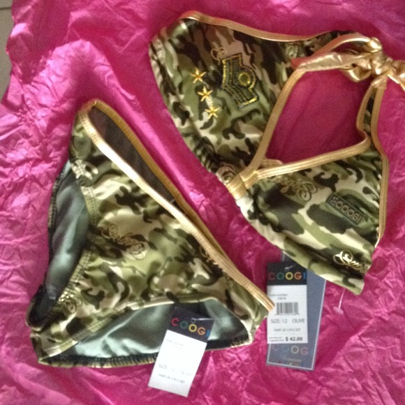 Coogi two piece bathing suit