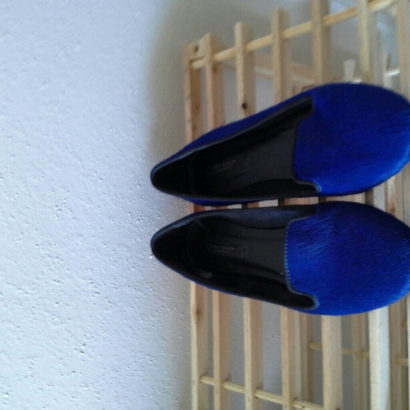 Zara blue Suede Flats