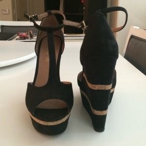 Aldo peep toe with cork wedge
