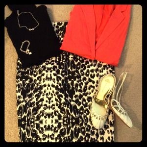 Mossimo Leopard Pencil Skirt