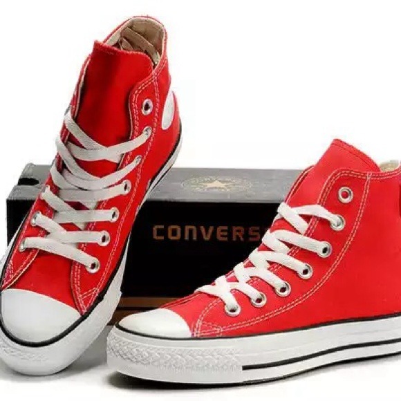 Red High-Top Converse