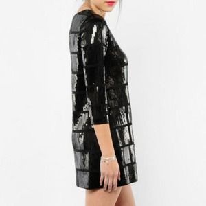 THEORY Hid Harem Sequined Dress