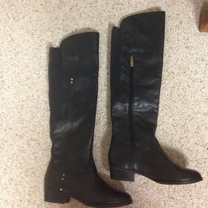 Black knee high boots