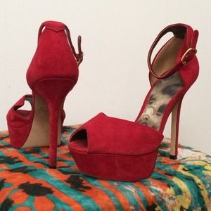 Sam Edelman Red Pin-Up Heel