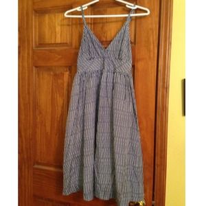 Gap blue and white striped sundress.