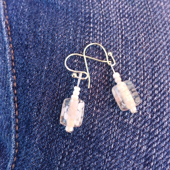 Clear Spitted Earrings