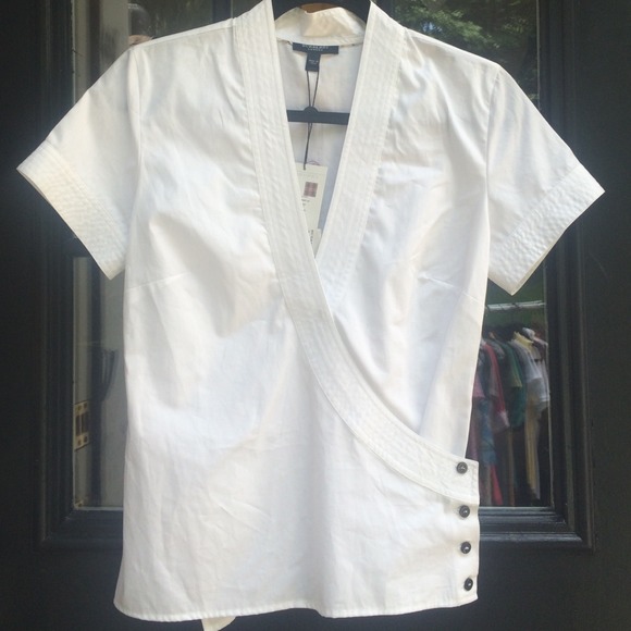 Burberry London wrap shirt. Size 4! New w/ tags!