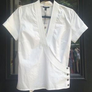 Burberry London wrap shirt. Size 4! New w/ tags!