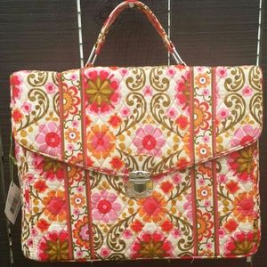 New vera Bradley briefcase messenger crossbody bag