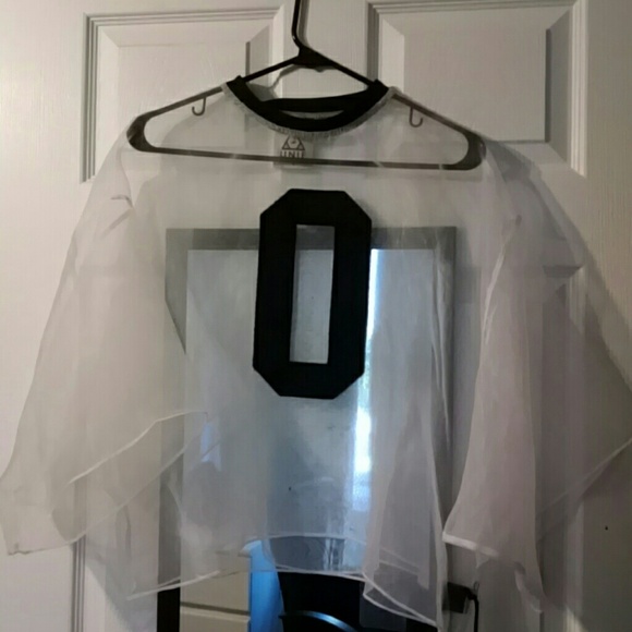 UNIF Tops - NWT Unif Zero Mesh Jersey Top