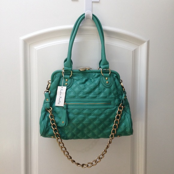 Turquoise Quilted Handbag