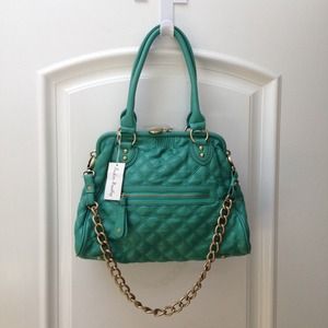 Turquoise Quilted Handbag