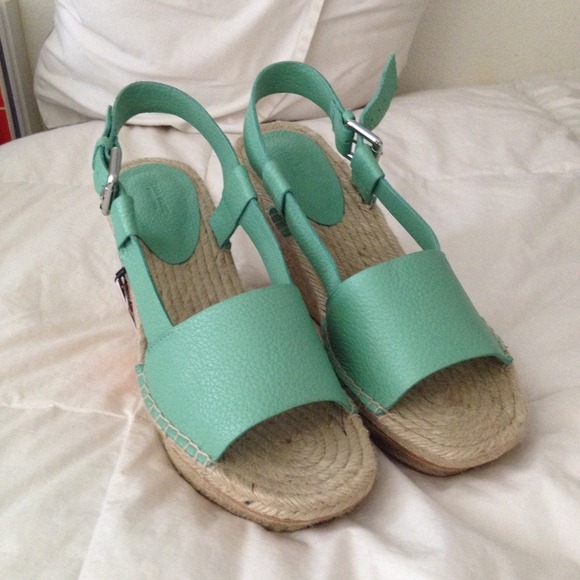 SALE Teal Zara Wedges