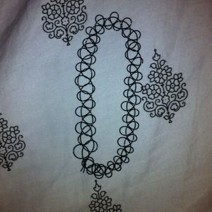 Handmade Black tattoo choker