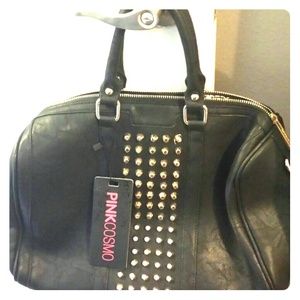 NWT Studded Pink Cosmo Satchel