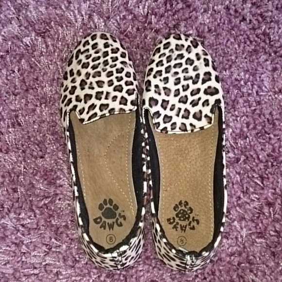 CUTE AND COMFY Leopard Slip Ons! Never worn!