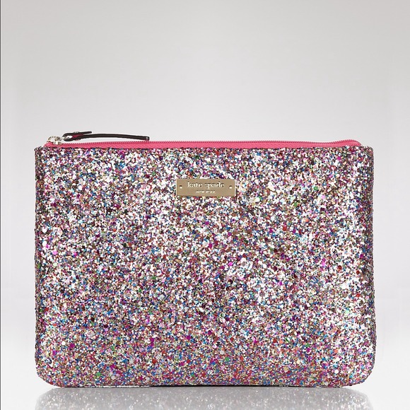 Kate spade glitter pouch