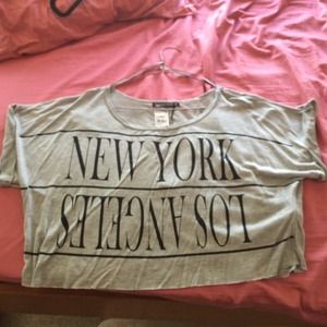 Tilly's New York Los Angeles Crop WITH TAGS
