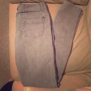 Gray Denim Skinny Jeans 4LONG