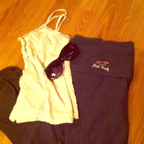 Gray Hollister Yoga Pants