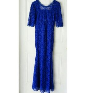 Blue Lace Maxi Dress