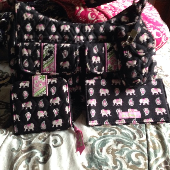 Vera Bradley Breast Cancer Awareness sm bag w/Acce