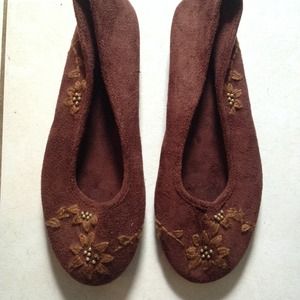 ❌❌Brown suede slipper shoes❌❌for bundle