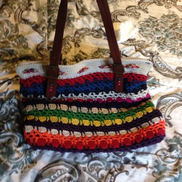 The Sak Multi-Color Crocheted Large Tote