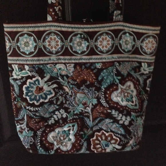 Vera Bradley RETIRED Java Blue Tote Bag