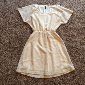 Cream lace dress