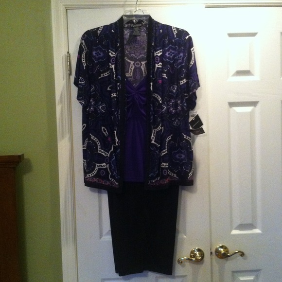 Purple and black 2-piece set.