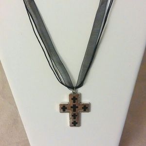 Black Cross Necklace