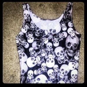 Sexy Skeleton Tank/ Dress