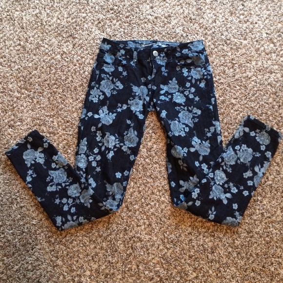 AE floral print jeans