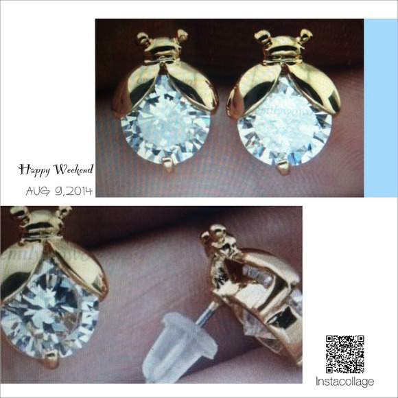 Crystal stud earrings