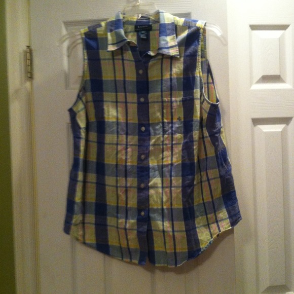 Ralph Lauren Sleeveless Button-down Shirt