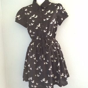 Bird Printed Dress