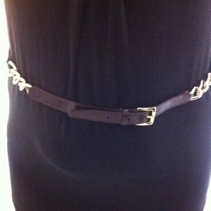 Michael Kors leather with chain belt