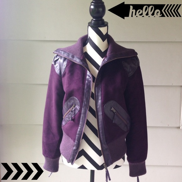 Anthropologie Jackets & Blazers - ⭐️HP⭐️ Anthropologie Plum Suede Coat - Medium
