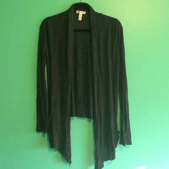 Medium, charcoal cardigan by Ambiance apparel