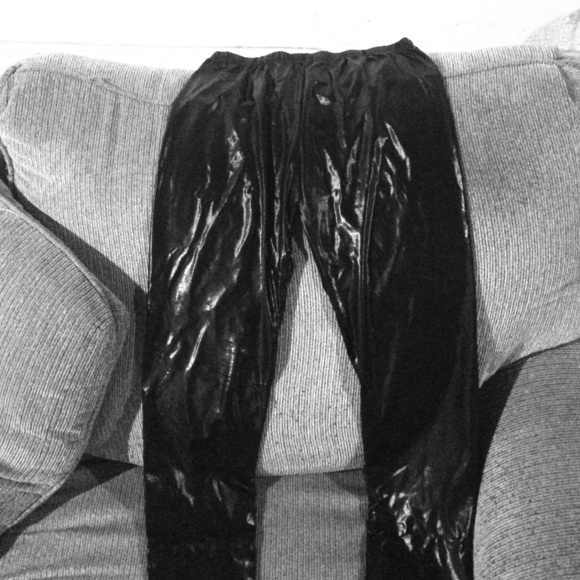 Charlotte Russe Black Shine Leggings