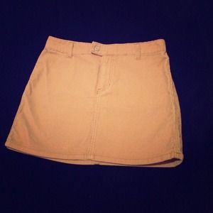 Beige GAP corduroy skirt