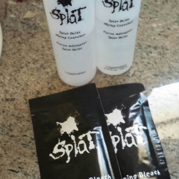 Two applications of Splat bleach