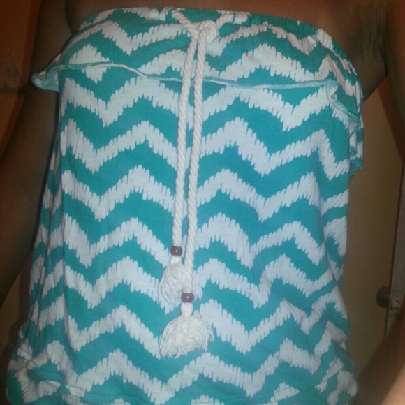 Chevron Strapless Tank - Picture 1 of 2