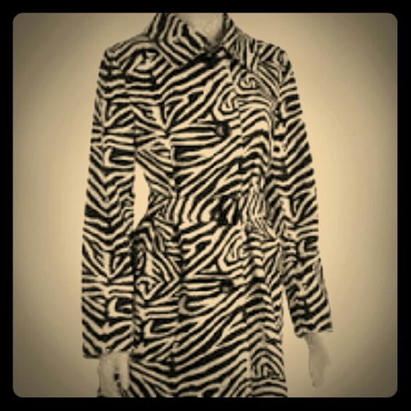 Michael Kors zebra Trench coat
