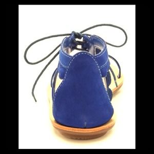 Marmy Scalloped Sandals/Blue