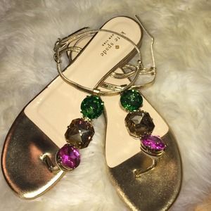 KATE SPADE JEWELED SANDALS