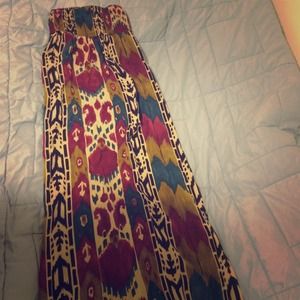 Aztec Print Maxi Dress