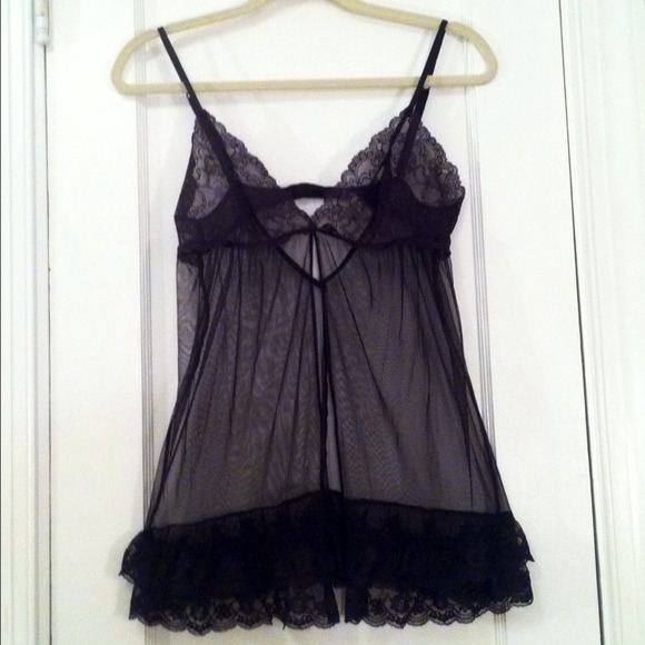 Victoria Secret Black Lace Lingerie, Size S