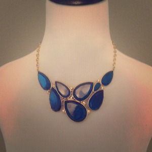 Beautiful Blue Statement Necklace